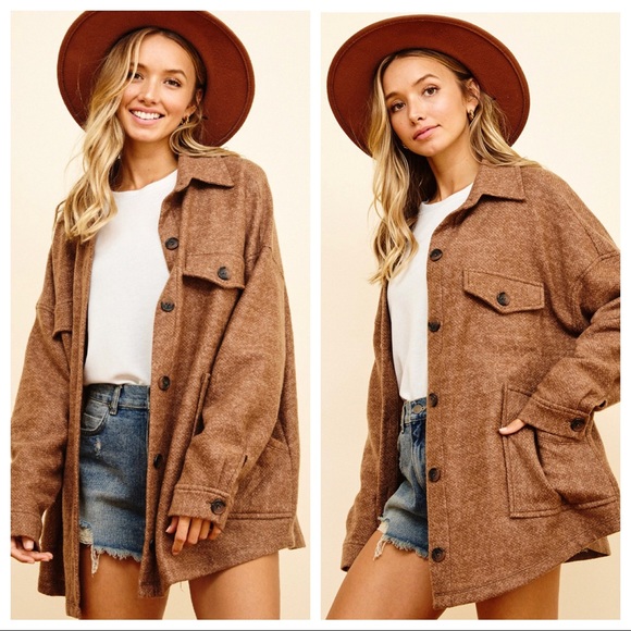 37 Fabulous Favorite Style Oversized Boyfriend Shirt Jacket - Picture 3 of 6